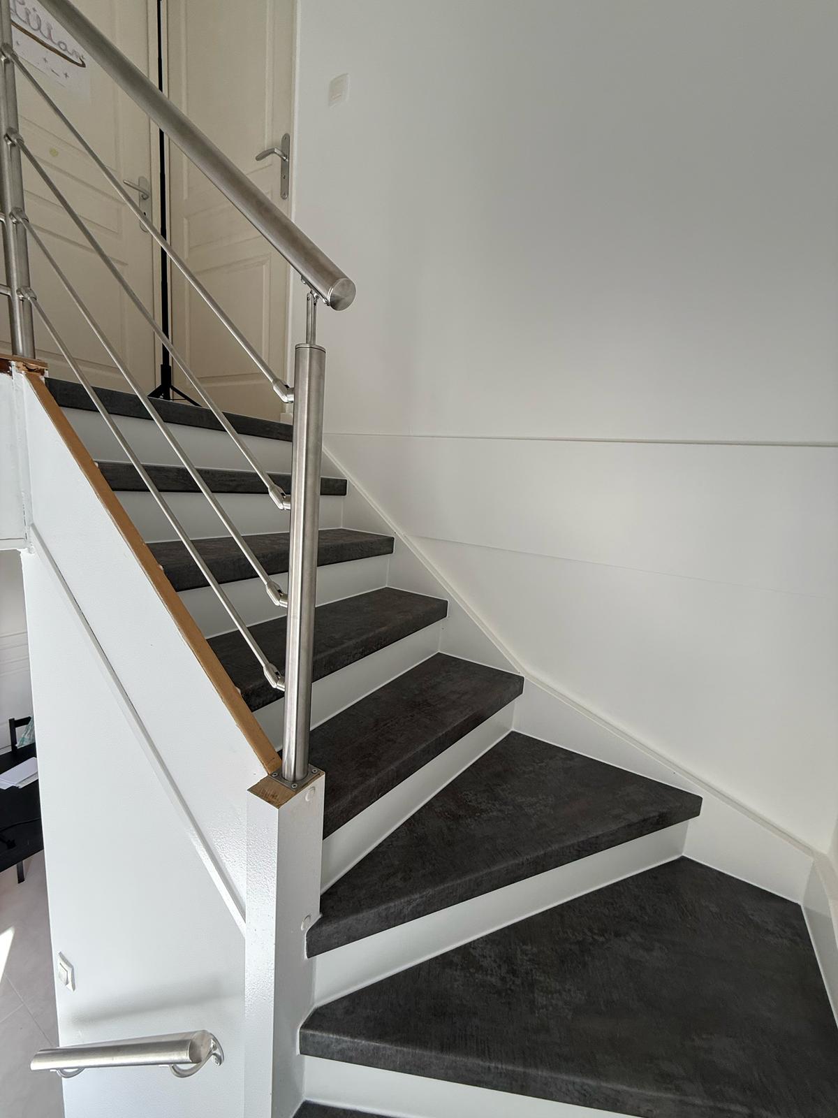 Habillage et r&eacute;novation d’escaliers &agrave; Aix-en-Provence Aubagne